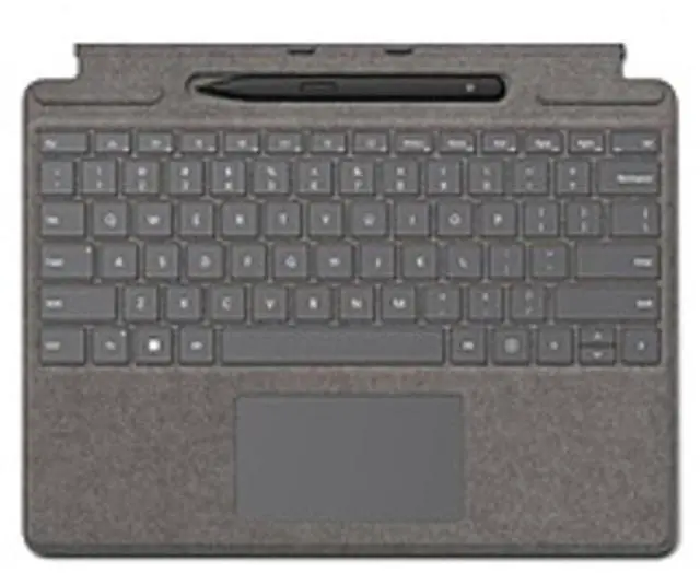 Main image of Microsoft Surface Pro Signature 8X8-00061 Tablet Keyboard Folio With Slim Pen 2 - Platinum