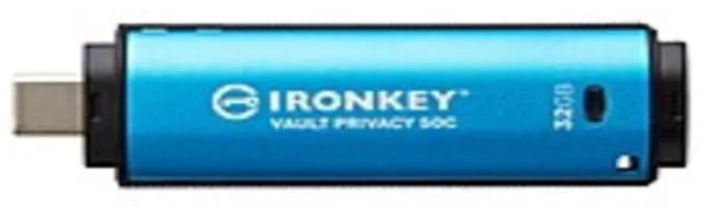 Alt view image 5 of 5 - Kingston Ironkey Vault Privacy 50 USB-C 32GB AES 256 Encrypted Flash Drive