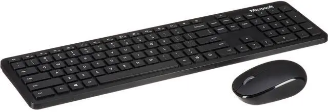 Alt view image 9 of 9 - Microsoft Bluetooth Desktop - Matte Black. Slim, Compact, Wireless Bluetooth Keyboard and Mouse Combo. Extra - Long Battery Life. Works with Bluetooth Enbaled PCs/Mac