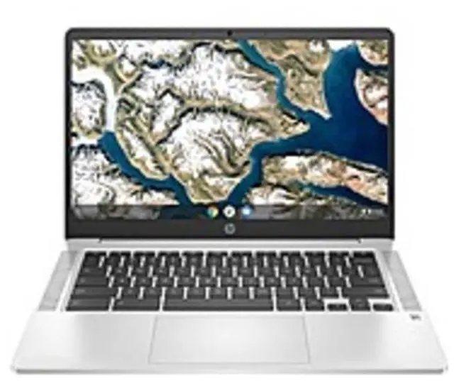 Alt view image 5 of 5 - HP Chromebook 14a-na0031wm 14" HD WLED Laptop Intel Pentium Silver N5000 1.1 GHz up to 2.7 GHz 4GB LPDDR4-2400 SDRAM 64 GB eMMC Intel UHD Graphics 605 Chrome OS, B Grade - 9FY38UA