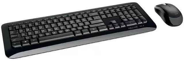 Alt view image 2 of 2 - Microsoft Wireless Desktop 850 - USB 2.0 Wireless USB 2.0 Wireless Optical - 1000 dpi - 3 Button - Scroll Wheel - QWERTY - Symmetrical - AA, AAA - Compatible with Computer, Notebook