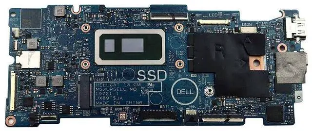 Main image of Dell Inspiron 7300 Series YJP0J 2-in-1 Laptop Motherboard - Intel i7-10510U CPU - Integrated Graphics Wi-fi 6 Ax201 - 16GB Dual-channel LPDDR3 - On-board RAM