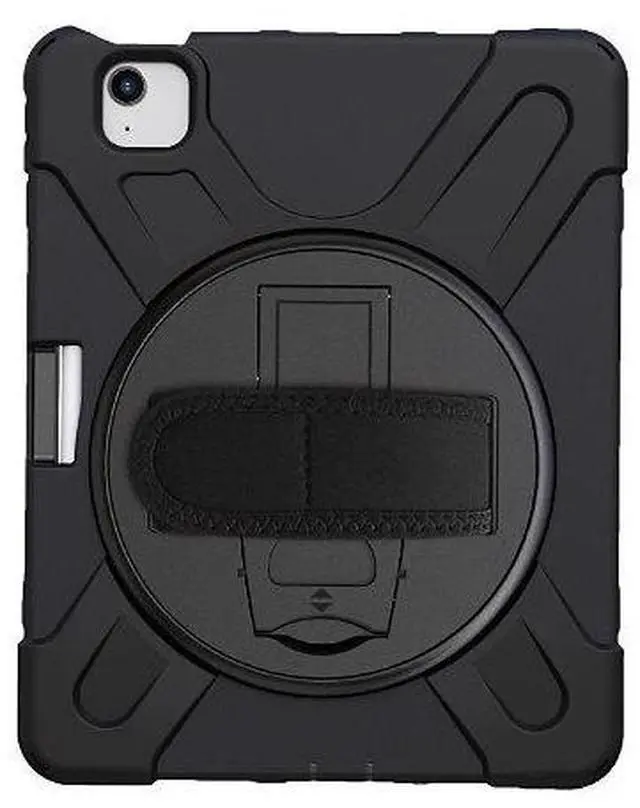 Alt view image 9 of 9 - Rugged Case iPad Air 10.9 Gen 4 Silicone Polycarbonate Hand Strap