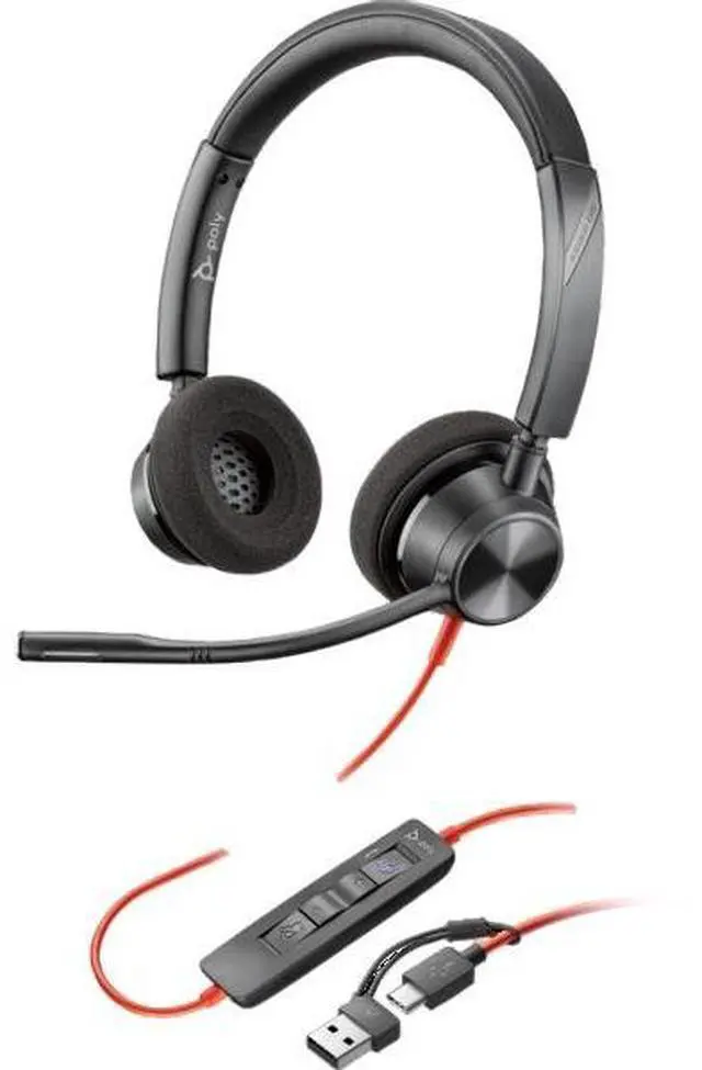 Main image of HP 8X220AA Poly Blackwire Headset - 3320 Stereo - Microsoft Teams - USB-C