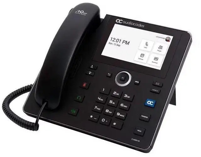 Main image of AudioCodes TEAMS-C455HD-DBW C455HD Poe IP Phone - Black - Integrated Luetooth - Wi-fi