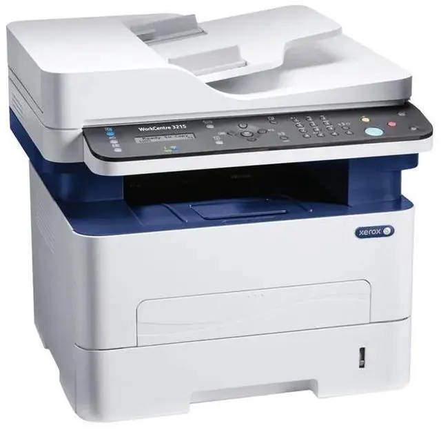 Main image of Xerox WorkCentre 3215/NI Laser Multifunction Printer - Monochrome - Plain Paper Print - Desktop - Copier/Fax/Printer/Scanner - 27 ppm Mono Print - 4800 x 600 dpi Print - Manual Duplex Print LCD - ...