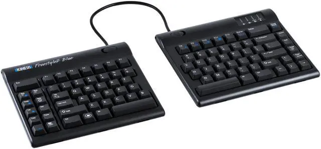 Main image of Kinesis Freestyle2 KB800PB-BT-20 Ergonomic Bluetooth Keyboard - Black- Multichannel Technology - 20in Separation