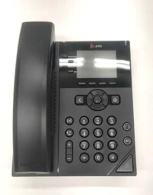 Alt view image 5 of 5 - PolyCom 250 IP Phone - Corded - Corded - Desktop, Wall Mountable - Black - 4 x Total Line - VoIP - 2 x Network (RJ-45) - PoE Ports