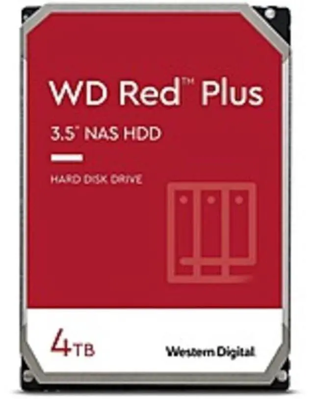 Alt view image 3 of 5 - Western WD40EFZX Digital Red Plus WD40EFZX 4 TB Hard Drive - 3.5" Internal - SATA (SATA/600) - Conventional Magnetic Recording (CMR) Method