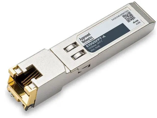Main image of Legrand E10GSFPT-A SPF+ Transceiver Module - Gray - Ethernet 10 GBase-T - Copper - 10.31 Gbps - Wired - 1 x Ethernet 10 Gbase-T - RJ-45 Female