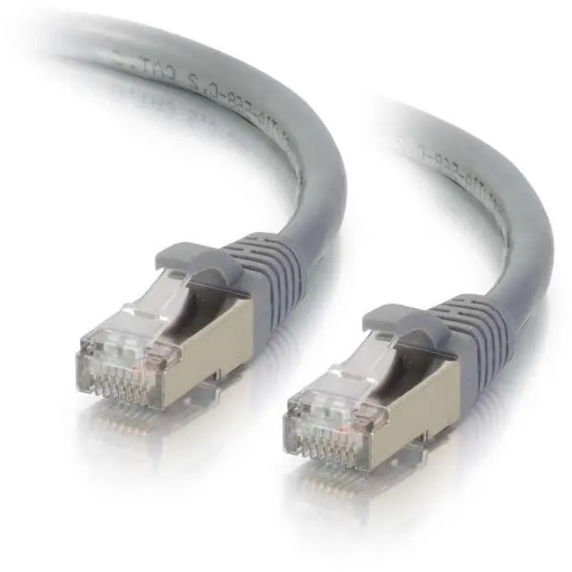 Alt view image 4 of 4 - C2G 00647 Cat6a Cable - Snagless Shielded Ethernet Network Patch Cable, Gray (10 Feet, 3.04 Meters)