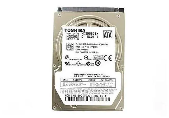 Main image of Dell M231G (Toshiba MK2555GSX) Internal Hard Drive - 2.5 Inches - 250GB - 5.4k RPM - SATA - 3.0Gb/s