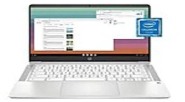 Alt view image 5 of 5 - HP 14-cf2704ds 14" HD Laptop Intel Celeron N4120 1.10GHz up to 2.60GHz, 4 cores Intel UHD Graphics 600 4GB DDR4-2400 MHz RAM 64GB eMMC Windows 11 Home - 6L6Y2UA