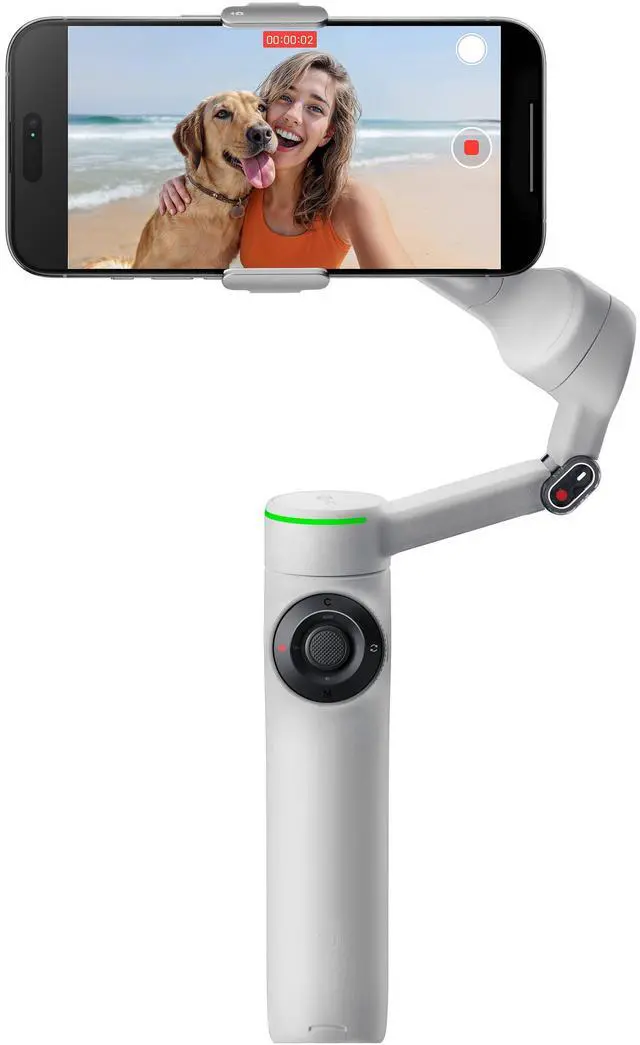 Main image of insta360 CINSABQB_FLOW203 Flow 2 Pro Smartphone Handheld Gimbal Stabilizer - Stone Gray - 3-axis AI Powered - Apple Dockit Enablement