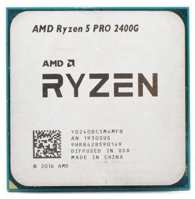 Main image of AMD Ryzen 5 PRO 2400G Quad-core (4 Core) 3.60 GHz Processor - OEM Pack - 4 MB L3 Cache - 2 MB L2 Cache - 64-bit Processing - 3.90 GHz Overclocking Speed - 14 nm - Socket AM4 - AMD Radeon Vega 11 ...