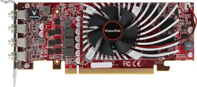 Main image of VisionTek AMD 901466 Radeon RX 550 2 GB Graphics Card - GDDR5 - PCI-e 3.0 X8 - Output: 4x Mini DP