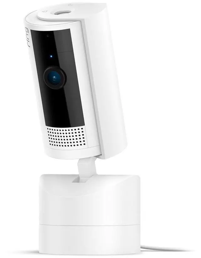 Alt view image 8 of 8 - Ring - Pan-Tilt Indoor Security Cam with 360° Horizontal Pan Coverage, Live View & Two-Way Talk, and HD Video - White
