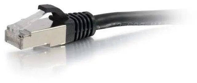 Alt view image 9 of 9 - C2G 00809 Cat6 Cable - Snagless Shielded Ethernet Network Patch Cable, Black (2 Feet, 0.60 Meters)