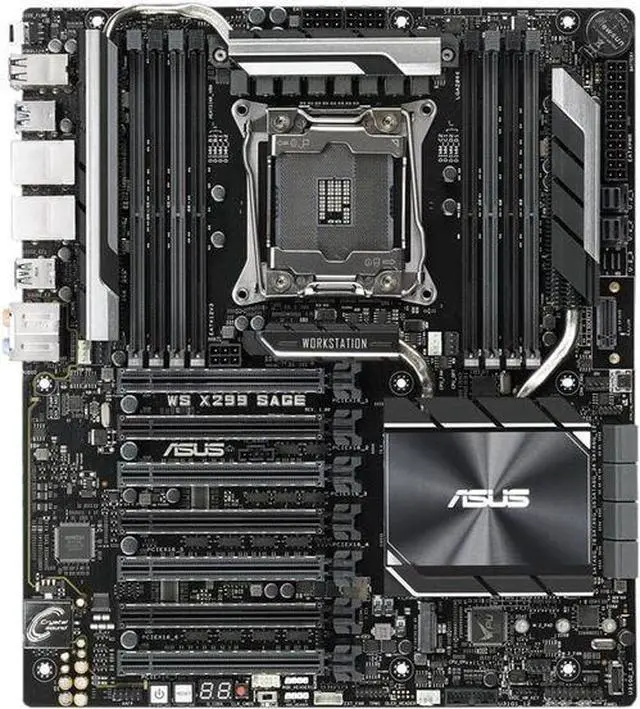 Main image of ASUS WS X299 SAGE Workstation Motherboard LGA2066 DDR4 M.2 U.2 X299 CEB. International Version - R.O.Korea - No Warranty.