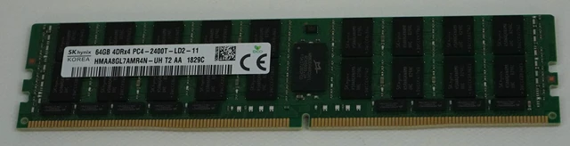 Main image of SK Hynix HMAA8GL7AMR4N-UH DDR4-2400 64GB, 4Gx4 ECC & REG Load Reduced CL17 Server Memory