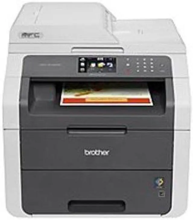 Alt view image 2 of 3 - Brother MFC-9130CW Color Laser Multifunction Printer - Upto 19 ppm (Mono)/Upto 19 ppm (Color) - 1200 x 2400 dpi - 35 Sheets - AC 110V (50-60 Hz)