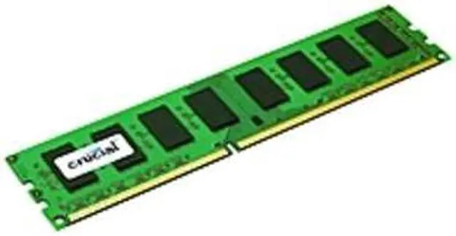 Main image of Crucial 4GB, 240-pin DIMM, DDR3 PC3-12800 Memory Module - 4 GB (1 x 4 GB) - DDR3 SDRAM - 1600 MHz DDR3-1600/PC3-12800 - 1.50 V - Non-ECC - Unbuffered - 240-pin - DIMM