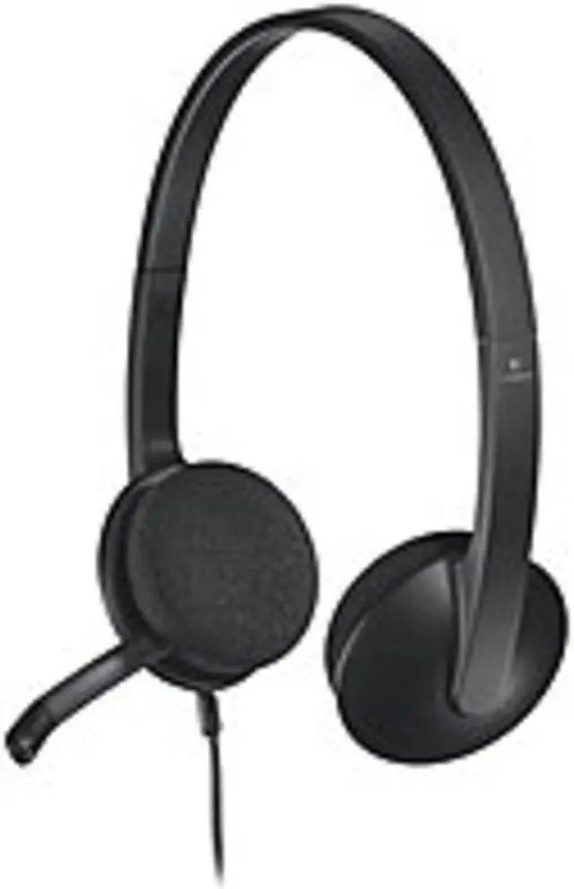 Main image of Logitech 981-000507 H340 On-Ear Headset - Binaural - Wired - USB - Black
