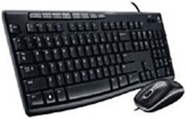 Main image of Logitech 920-002714 MK200 Keyboard and Mouse Combo - Wired - Optical - USB - Ambidextrous - Black