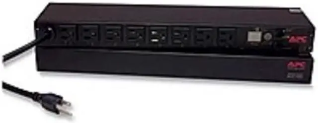 Alt view image 5 of 5 - APC AP7900 1U Switched Rack PDU - Rack Mountable - 120V AC - Ethernet 10Base-T/100Base-TX - RJ-45, 1 x management - RJ-12 - 8 Output Connectors - 19-inch Rack - Black