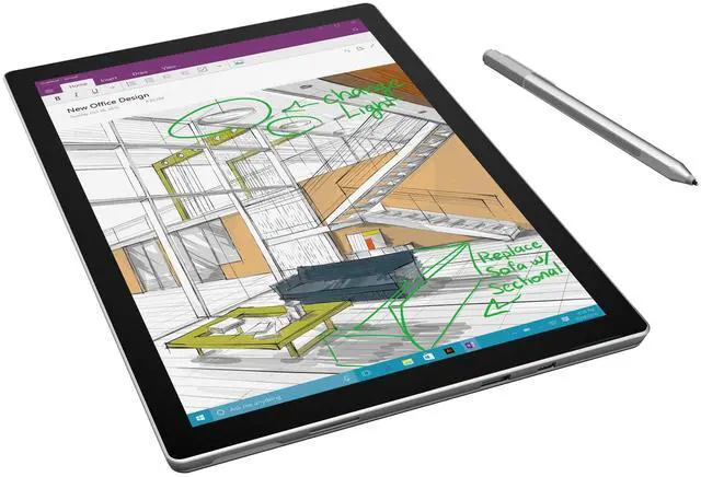 Main image of Microsoft Surface Pro 4 Tablet PC - 12.3" - PixelSense - Wireless LAN - Intel Core i5 i5-6300U Dual-core (2 Core) 2.40 GHz - Silver - 4 GB RAM - 128 GB SSD - Windows 10 Pro - Slate - 2736 x 1824 ...