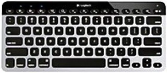 Main image of Logitech 920-004161 Bluetooth Easy-Switch Keyboard for Mac - Silver, Black