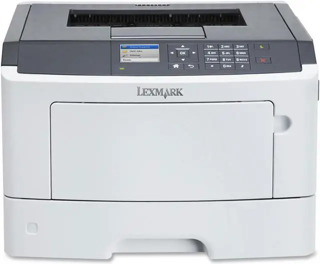 Alt view image 2 of 2 - Lexmark MS510DN Laser Printer - Monochrome - 1200 x 1200 dpi Print - Plain Paper Print - Desktop - 45 ppm Mono Print - 350 sheets Input - Automatic Duplex Print - LCD - Gigabit Ethernet - USB