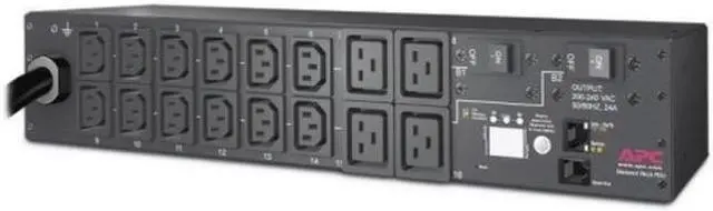 Alt view image 4 of 10 - Schneider Electric AP7811B 30A - 208V, 2U Height Rack-Mountable Metered PDU Power