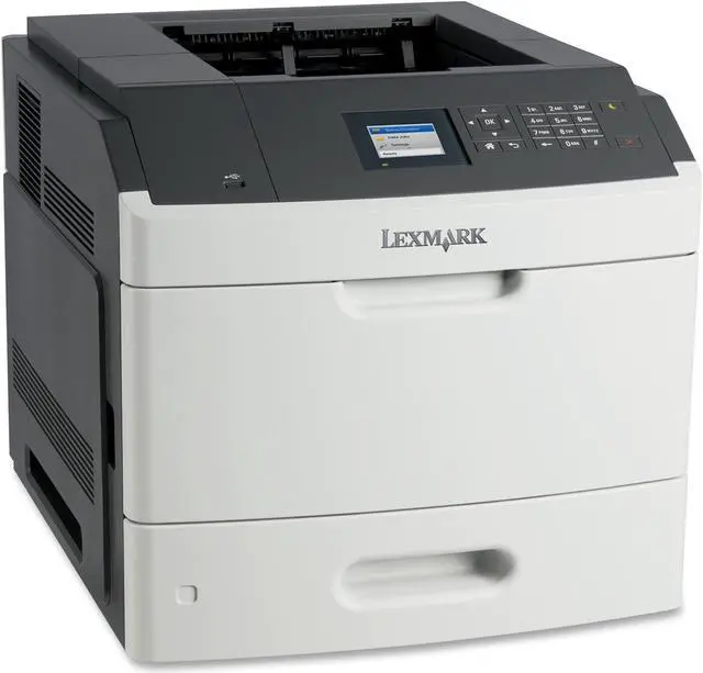 Main image of Lexmark MS811DN Laser Printer - Monochrome - 1200 x 1200 dpi Print - Plain Paper Print - Desktop - 63 ppm Mono Print - 650 sheets Standard Input Capacity - 275000 Duty Cycle - Automatic Duplex ...