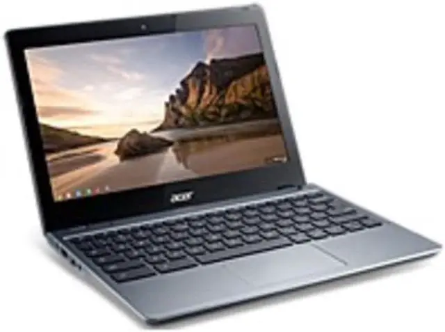 Alt view image 3 of 12 - Acer C720 Grade A Chromebook Intel Celeron 2955U (1.40 GHz) 2 GB Memory 16 GB SSD 11.6" 1366 x 768 Chrome OS