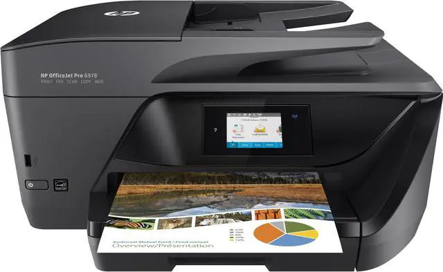 Main image of HP Officejet Pro 6978 Inkjet Multifunction Printer - Color - Plain Paper Print - Desktop - Copier/Fax/Printer/Scanner - 30 ppm Mono/26 ppm Color Print - 600 x 1200 dpi Print - Automatic Duplex ...