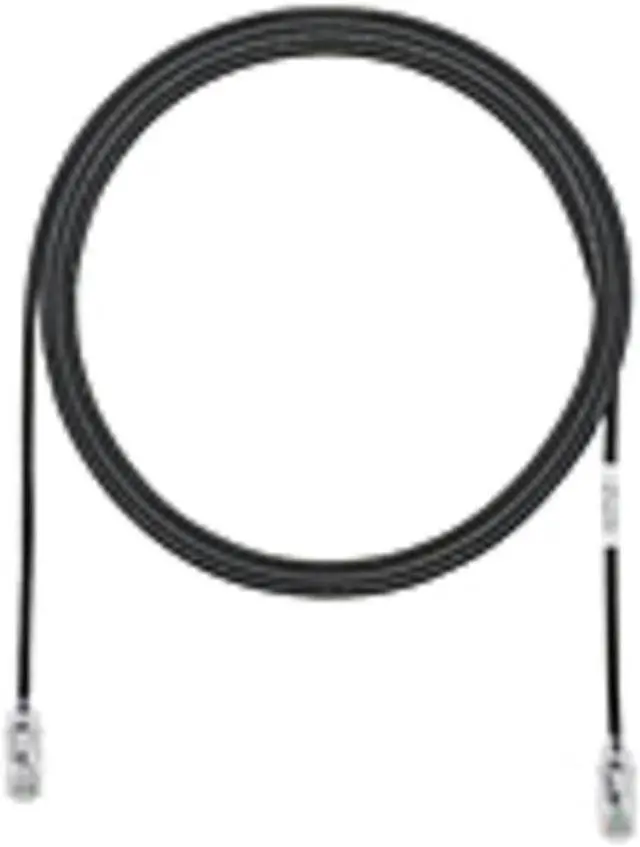Alt view image 2 of 5 - Panduit UTP28SP5BL 5 ft. Cat 6 Black Copper Patch Cord CM LSZH UTP