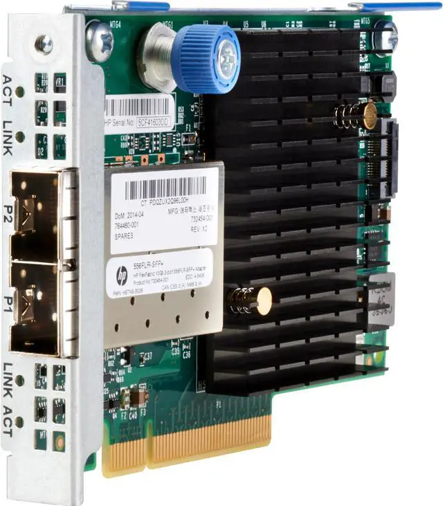 Alt view image 2 of 2 - HPE 727060-B21 FlexFabric 10Gb 2-port 556FLR-SFP+ Adapter