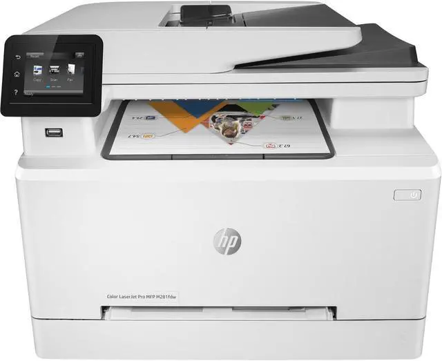 Main image of HP LaserJet Pro M281fdw Laser Multifunction Printer - Color - Plain Paper Print - Desktop - Copier/Fax/Printer/Scanner - 37 ppm Mono/21 ppm Color Print - 600 x 600 dpi Print - Automatic Duplex ...