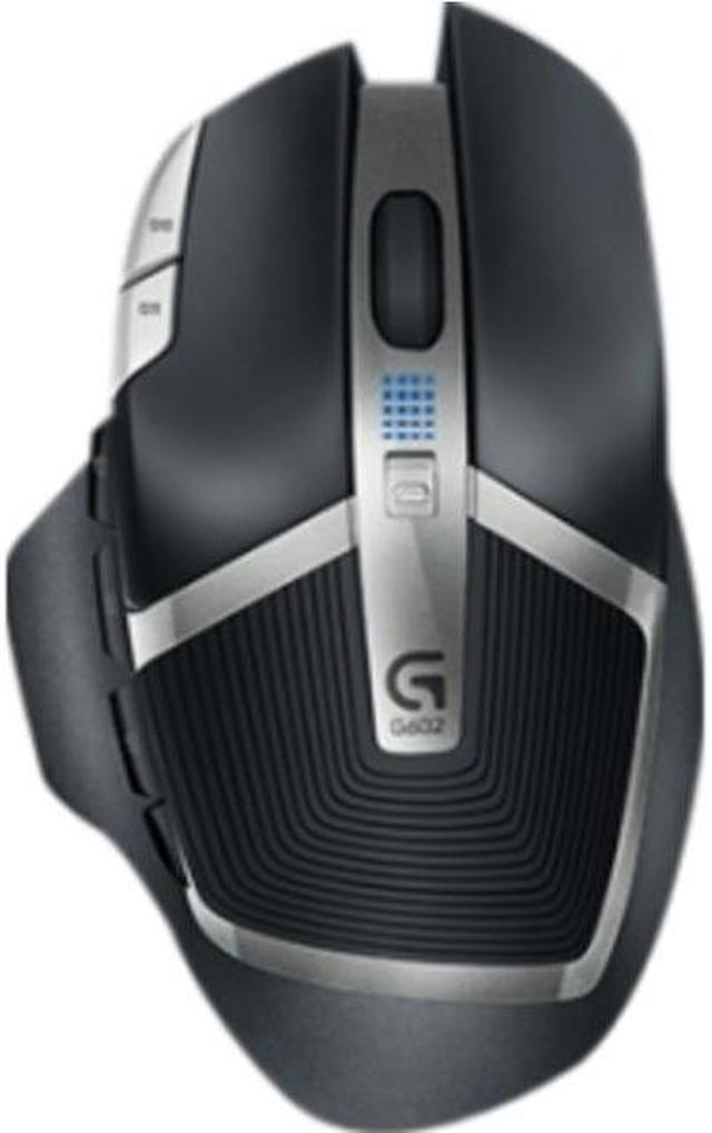 Alt view image 5 of 7 - Logitech G602 Wireless Gaming Mouse - Optical - Wireless - Radio Frequency - Black - USB 2.0 - 2500 dpi - Scroll Wheel - 11 Button(s) - Right-handed Only