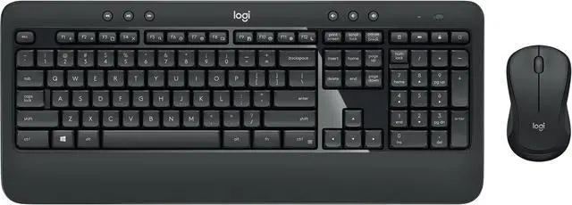 Main image of Logitech MK540 Wireless Keyboard Mouse Combo - USB Wireless RF Keyboard - Black - USB Wireless RF Mouse - Optical - 1000 dpi - 3 Button - Scroll Wheel - QWERTY - Black - Media Player, Calculator, ...