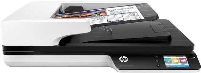 Main image of HP ScanJet Pro 4500 fn1 Flatbed Scanner - 1200 dpi Optical - 24-bit Color - 8-bit Grayscale - 30 ppm (Mono) - 30 ppm (Color) - Duplex Scanning - USB