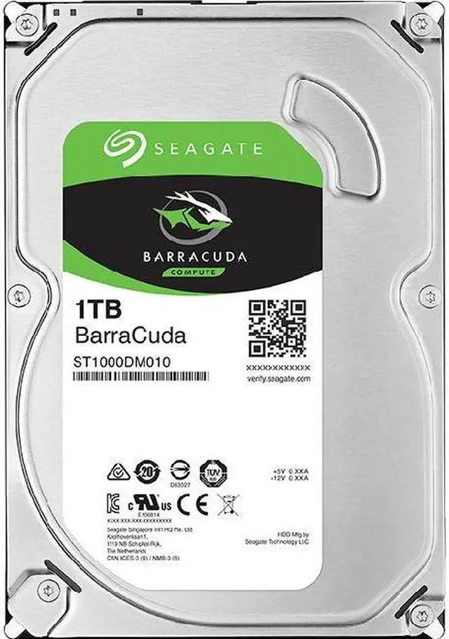 Alt view image 5 of 12 - Seagate BarraCuda ST1000DM010 1TB 64MB Cache SATA 6.0Gb/s 3.5" Hard Drive