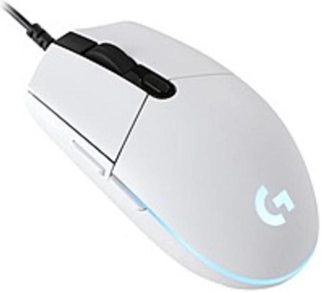 Refurbished: Logitech G203 Prodigy Gaming Mouse - Cable - White - USB -  6000 dpi - Scroll Wheel - 6 Button(s) - Right-handed Only 