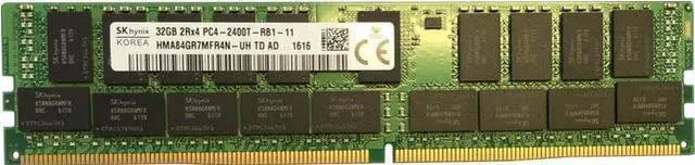 Alt view image 3 of 9 - Hynix HMA84GR7MFR4N-UH 32GB DDR4-2400 ECC REG DIMM Server Memory