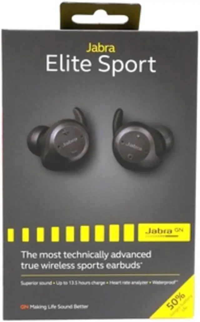 Alt view image 13 of 20 - Jabra Elite Sport (Upgrade) True Wireless Sport Earbuds Black