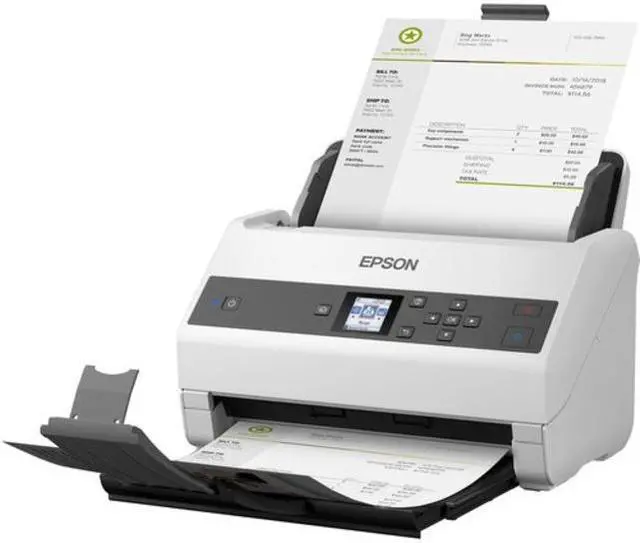 Alt view image 6 of 10 - Epson WorkForce DS-870 Sheetfed Scanner 600 dpi Optical B11B250201