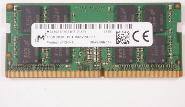 MTA16ATF2G64HZ-2G6E1 Micron 16gb Pc4-2666v 2666mhz So-Dimm Memory