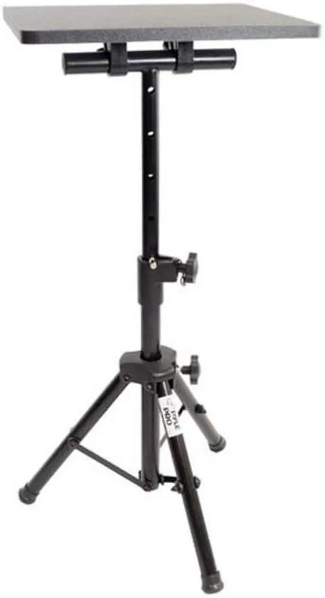 Alt view image 6 of 19 - Pyle PLPTS2 Universal Device Stand - Height Adjustable Tripod Mount (For Laptop, Notebook, Mixer, DJ Equipment)