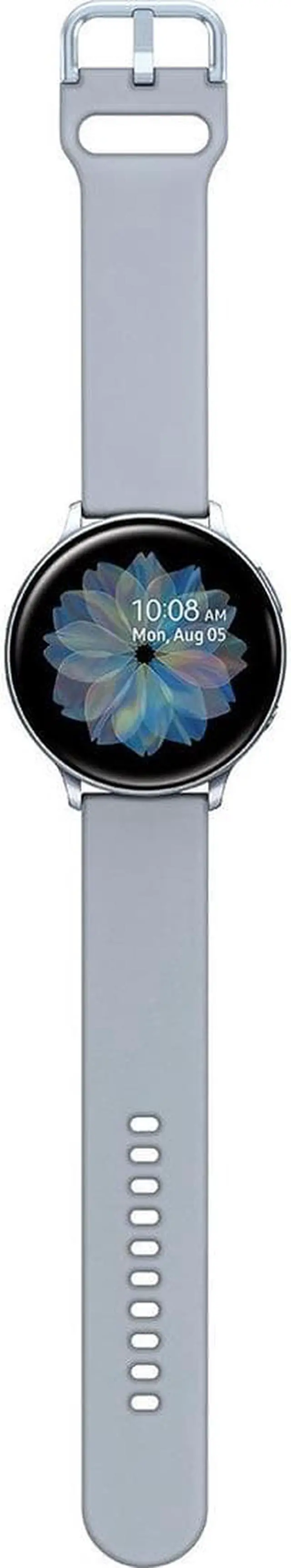 Main image of Samsung Galaxy Watch Active2 (44mm), Cloud Silver (Bluetooth) - Wrist - Accelerometer, Barometer, Gyro Sensor, Heart Rate Monitor, Ambient Light Sensor - Heart Rate, Steps Taken, Calories Burned, ...